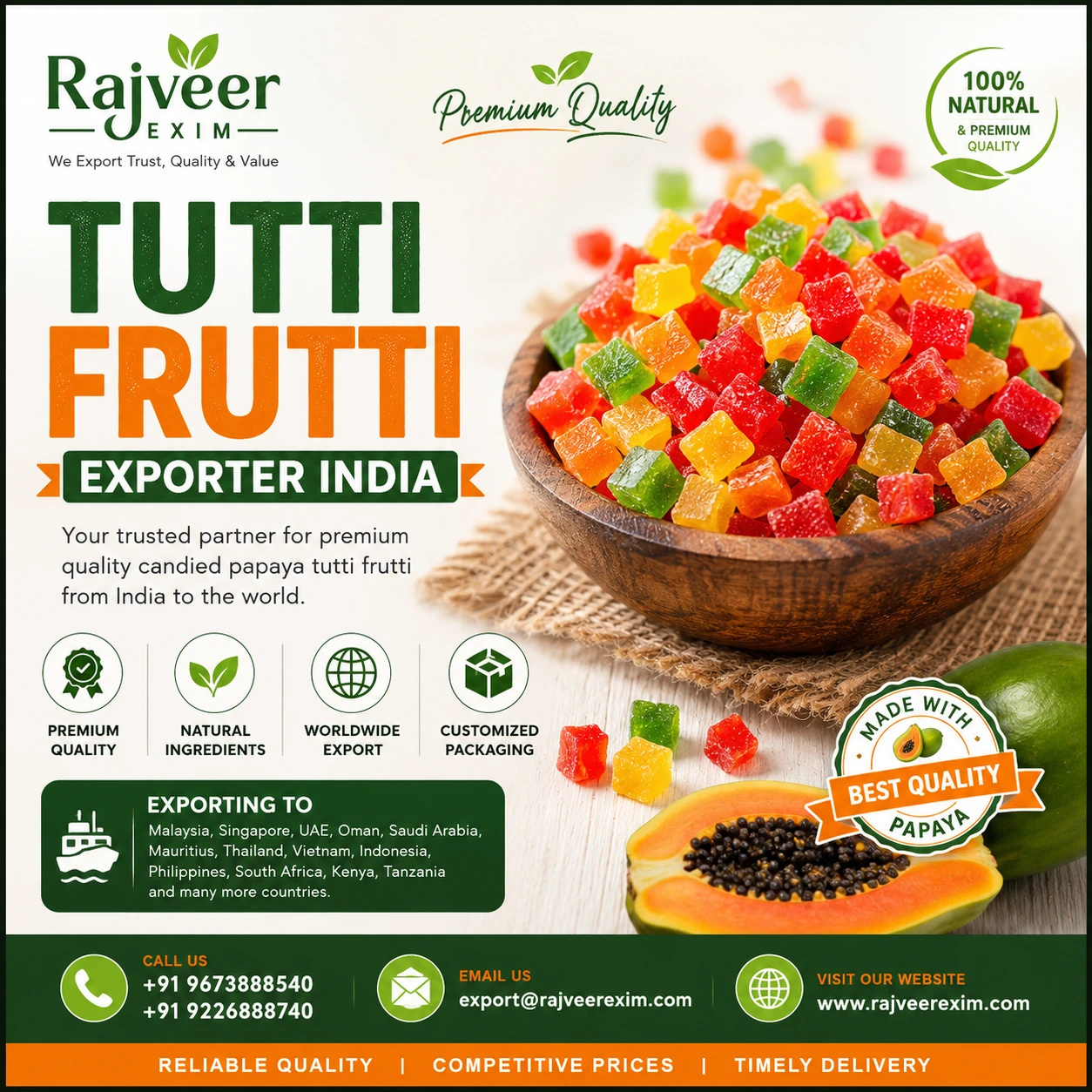 Tutti Frutti Exporter India
