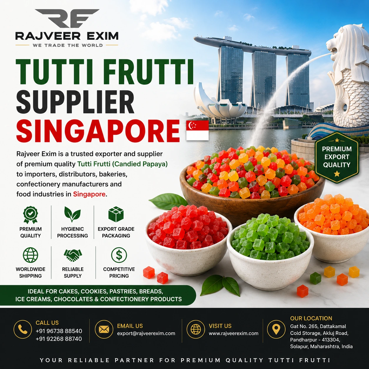 Tutti Frutti Exporter Singapore
