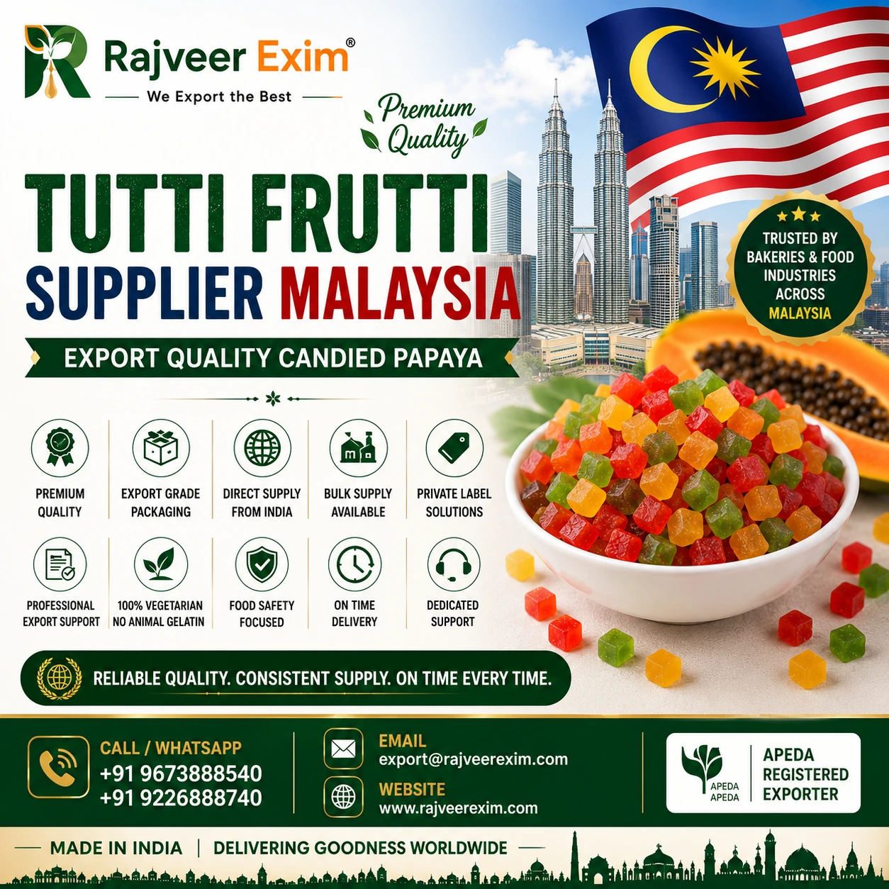 Tutti Frutti Exporter Malaysia,